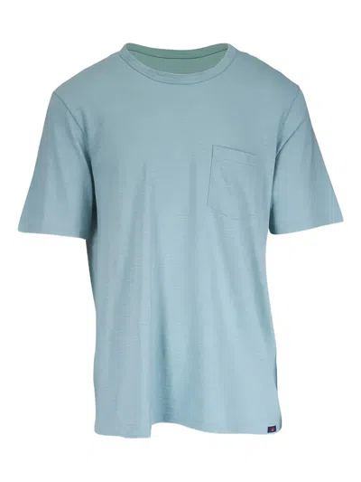 Faherty Chest-pocket T-shirt In Blue