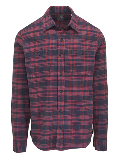Faherty Chest-pockets Checked Shirt In Red