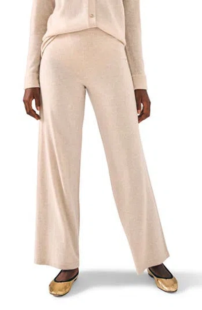 Faherty Cloud Cashmere Pants In Brown