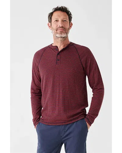 Faherty Cloud Henley In Red
