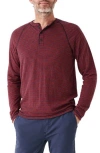 Faherty Cloud Henley In Cumberland Stripe