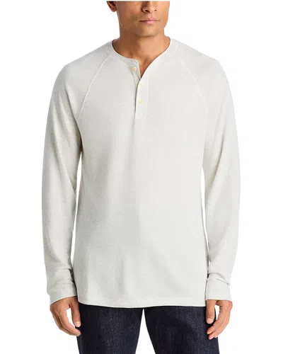 Faherty Cloud Long Sleeve Henley In White