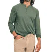 Faherty Cloud Cotton Long-sleeve Henley T-shirt (tall) In Multi