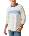 Faherty Cloud Reversible Crewneck Top In White