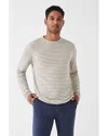 Faherty Cloud Reversible T-shirt In Stone Peak Stripe