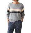 Faherty Coastal Cloud Crew T-shirt In Multi