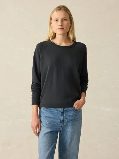 Faherty Coastal Cloud Crew T-shirt In Washed Black