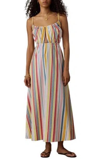 Faherty Coastal Poplin Kila Dress In Multi