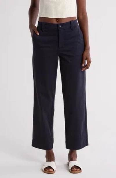 Faherty Coastline Ankle Organic Cotton Blend Chino Pants In Navy