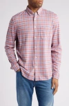 Faherty Coastline Knit Button-down Shirt In Pink