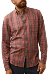 Faherty Coastline Knit Button-down Shirt In Brown