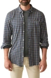 Faherty Coastline Knit Plaid Button Down Shirt In Multi