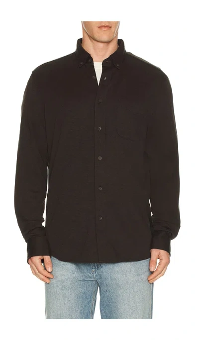 Faherty Coastline Knit Shirt In Brown