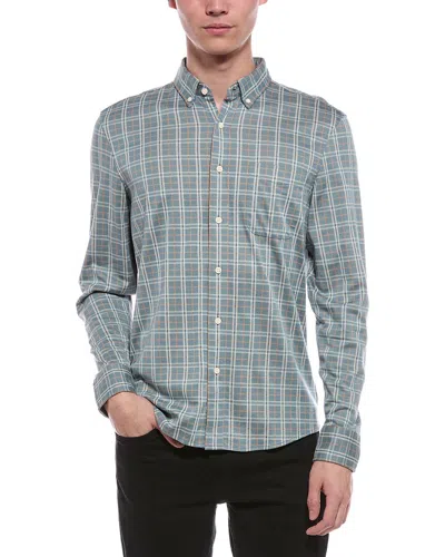 Faherty Coastline Knit Shirt In Blue