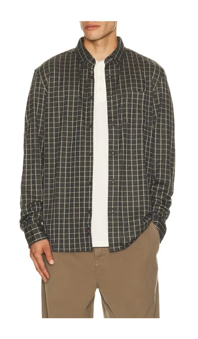 Faherty Coastline Knit Shirt In Green