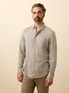 Faherty Coastline Knit Shirt In Gray