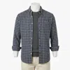 Faherty Coastline Knit Plaid Button Down Shirt In Multi
