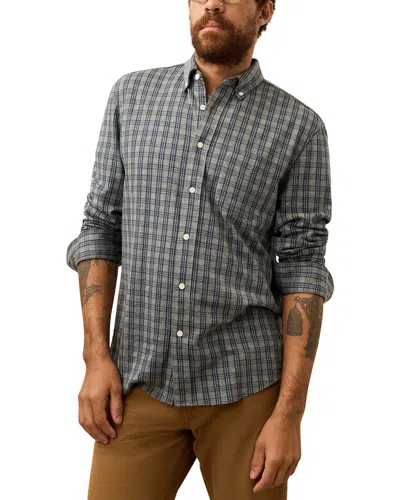 Faherty Coastline Knit Shirt In Blue