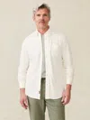 Faherty Coastline Knit Shirt In Whitewall