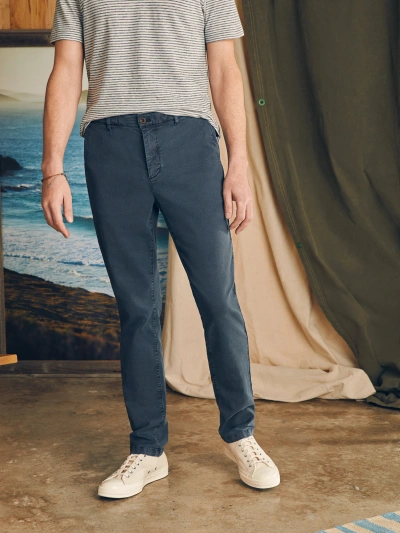 Faherty Coastline Stretch Chino (30" Inseam) Pants In Blue Nights