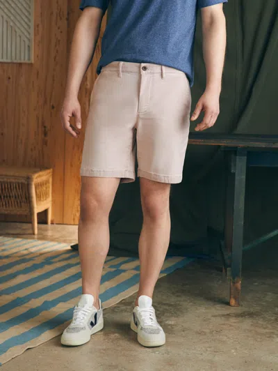 Faherty Coastline Stretch Chino Short (8" Inseam) In Spring Quartz