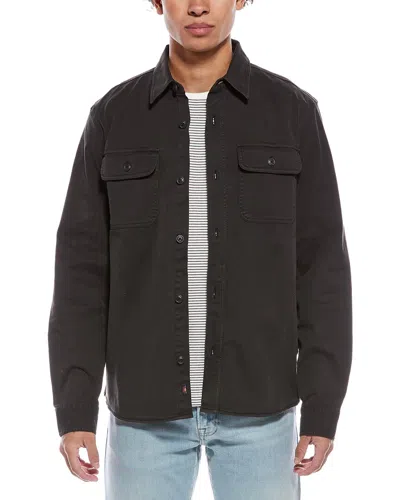 Faherty Comfort Twill Shirt Jacket In Brown