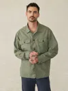 Faherty Commander Shirt Jacket In Spring Forest