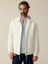 Faherty Corduroy Coaches Jacket In Stone