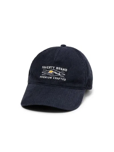 Faherty Corduroy Patch Hat In Phantom