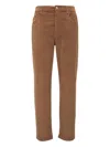 Faherty Stretch Terry Corduroy 5-pocket Pants In Brown