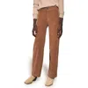 Faherty Corduroy Wide Leg Pants In Brown