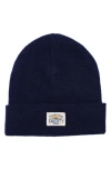 Faherty Core Logo Beanie In Blue