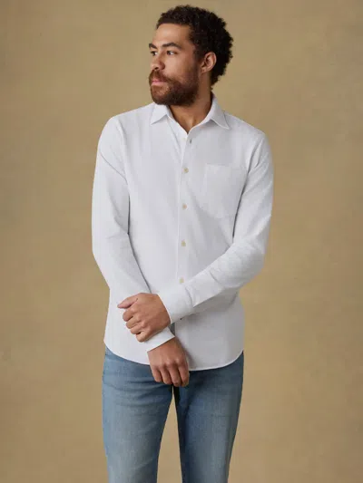Faherty Costa Pique Shirt In White