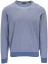 Faherty Cotton-blend Sweatshirt In Blue