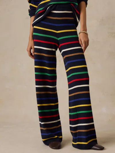Faherty Cotton Cashmere Sweater Pants In Animal Print