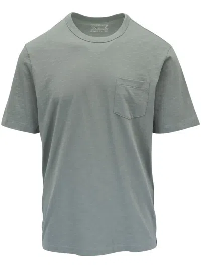 Faherty T-shirt Aus Baumwolle In Grün