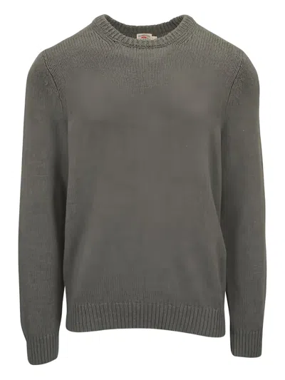 Faherty Crew-neck Sweater In Gray