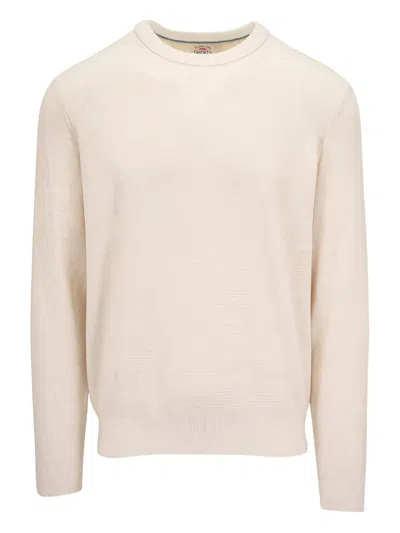 Faherty Crew-neck Sweater In Neutral