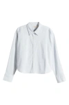 FAHERTY CROP STRETCH OXFORD BUTTON-UP SHIRT