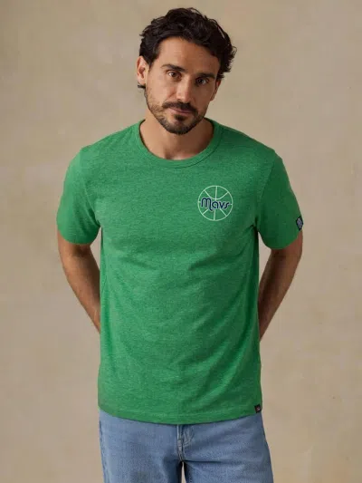 Faherty Dallas Mavericks Sunwashed Regenerative T-shirt In Green Meadow
