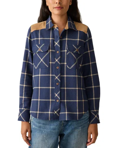 Faherty Daly Shirt In Navy Olivia Plaid