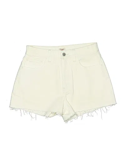 Pre-owned Faherty Denim Shorts In Ivory