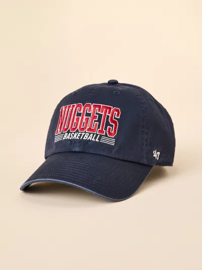 Faherty Denver Nuggets X '47 Clean Up Hat In Navy