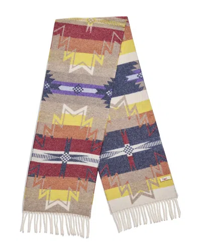 Faherty Desert Earth Fire Wool-blend Scarf In Multi