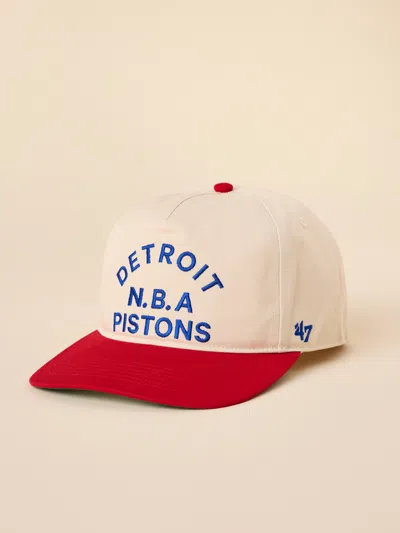 Faherty Detroit Pistons X '47 Hitch Lc Hat In Natural