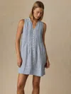 Faherty Devin Dress In Blue