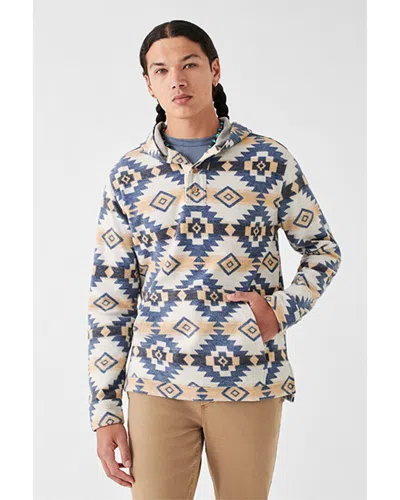 Faherty Dgf Knit Pacific Hoodie In Blue