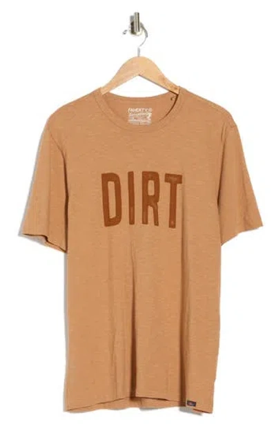 Faherty Dirt Sunwashed Organic Cotton Graphic T-shirt In Brown