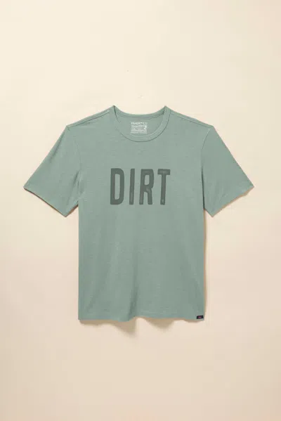 Faherty Dirt Sunwashed Regenerative Cotton T-shirt In Sage Creek
