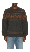 Faherty Donegal Crew Neck Sweater In Gray